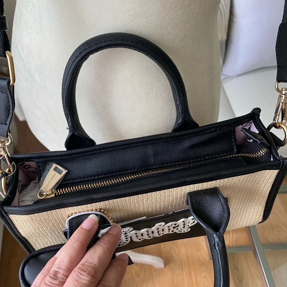 Juicy Couture Black and Tan Women's Bag - Picture 4 of 13